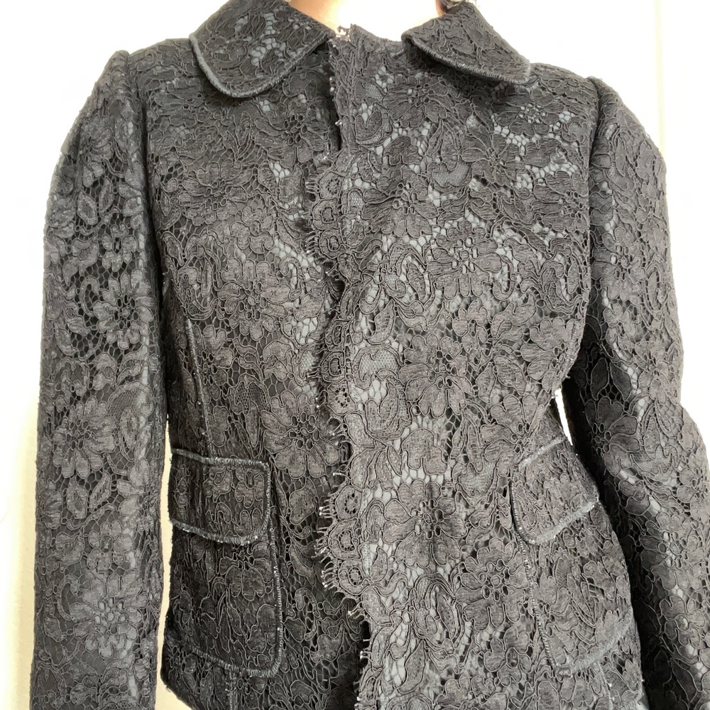 Dolce and Gabbana black lace jacket size 42